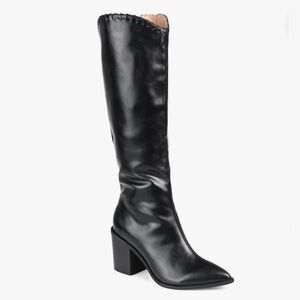 NWB Journee Collection Elegant Daria Black Knee-High Women's Boots. Size 8.